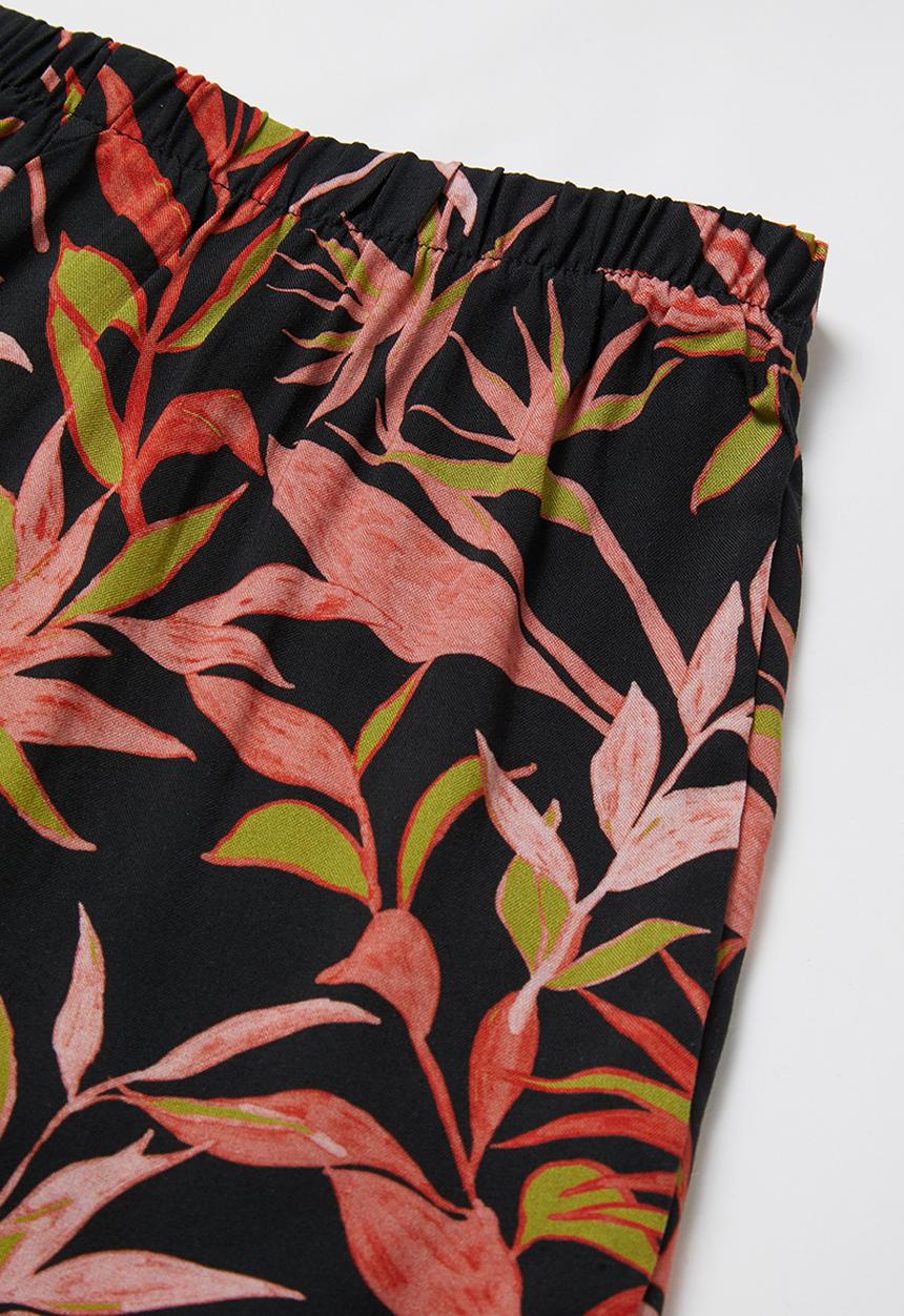 Superbalist - Girls printed pj set - black & red 