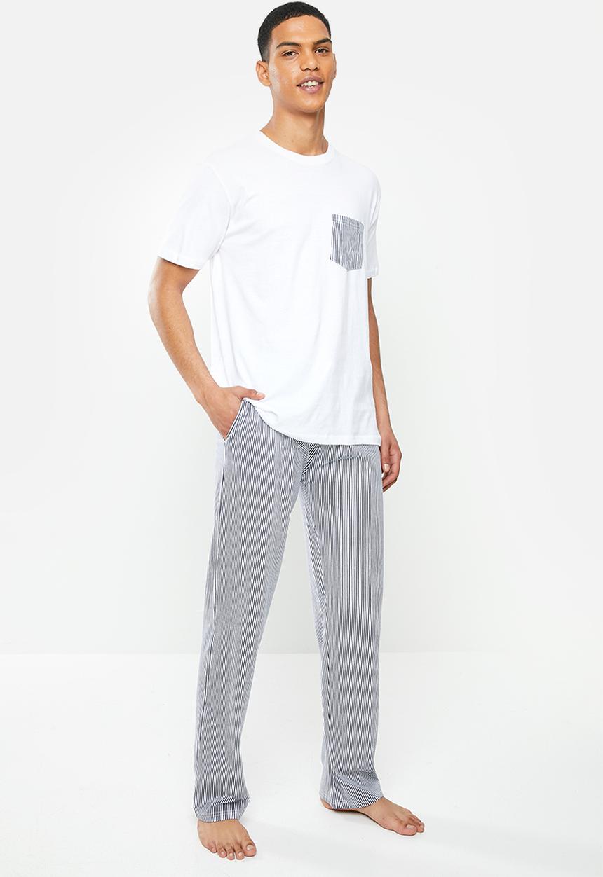 Brave Soul - Skarmory sleepwear - white & navy