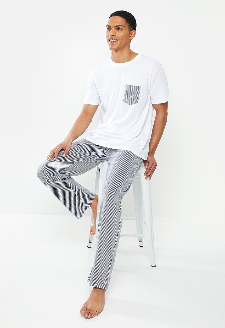 Brave Soul - Skarmory sleepwear - white & navy