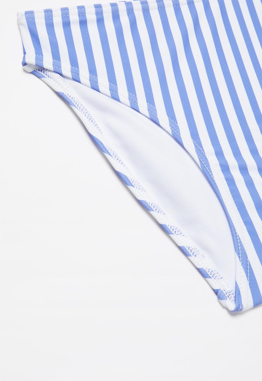 Rebel Republic - Striped two piece swimsuit - blue & white