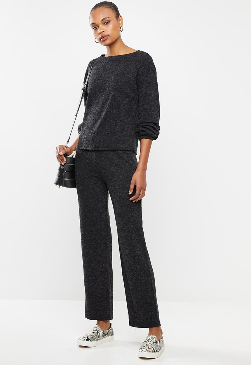 edit - Cosy boxy top - charcoal