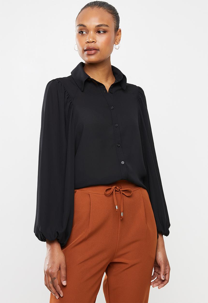 edit - Soft femme shirt - black