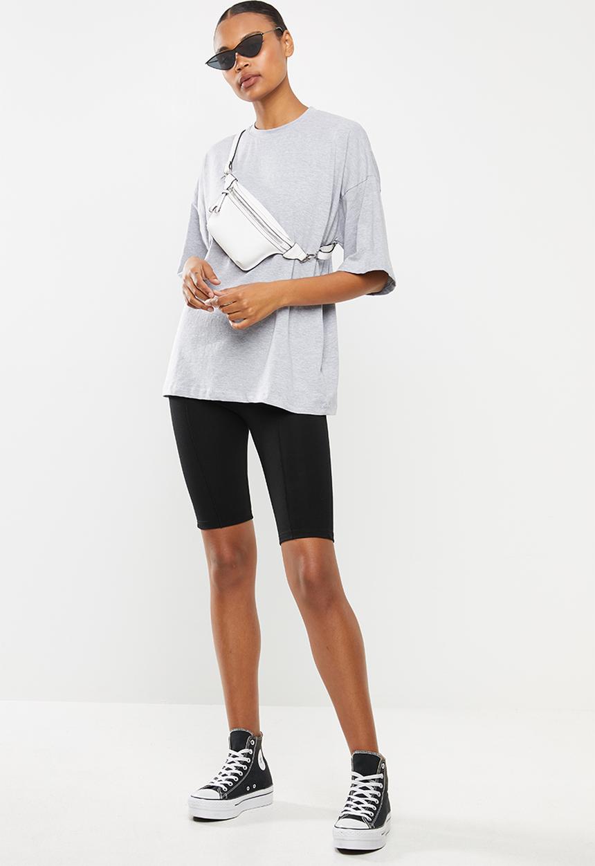 Missguided - Drop shoulder T-shirt - grey