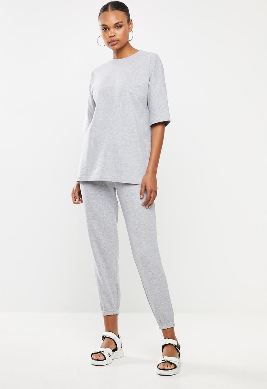 Missguided - T-shirt jogger set - grey