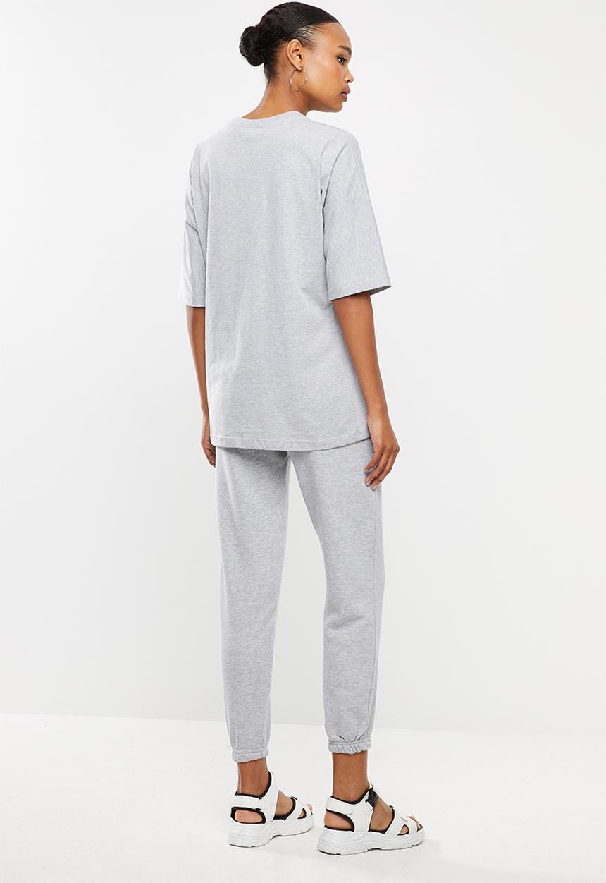 Missguided - T-shirt jogger set - grey