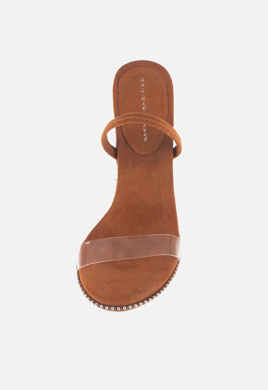SISSY BOY - On edge heel with stud detail - tan