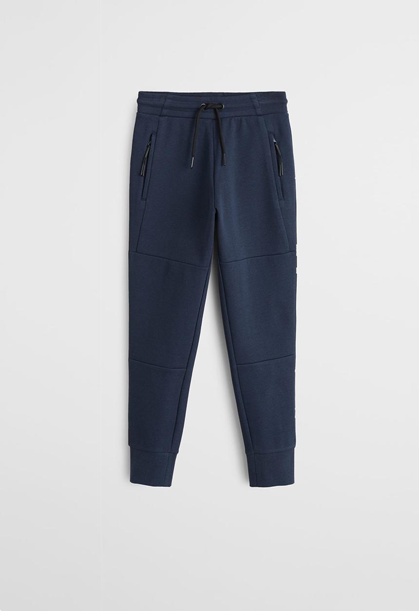 MANGO - Trousers guillem - navy