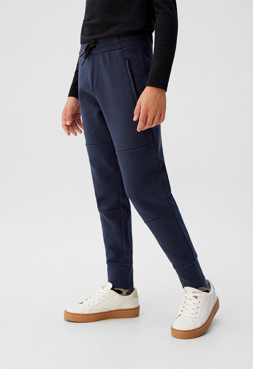 MANGO - Trousers guillem - navy