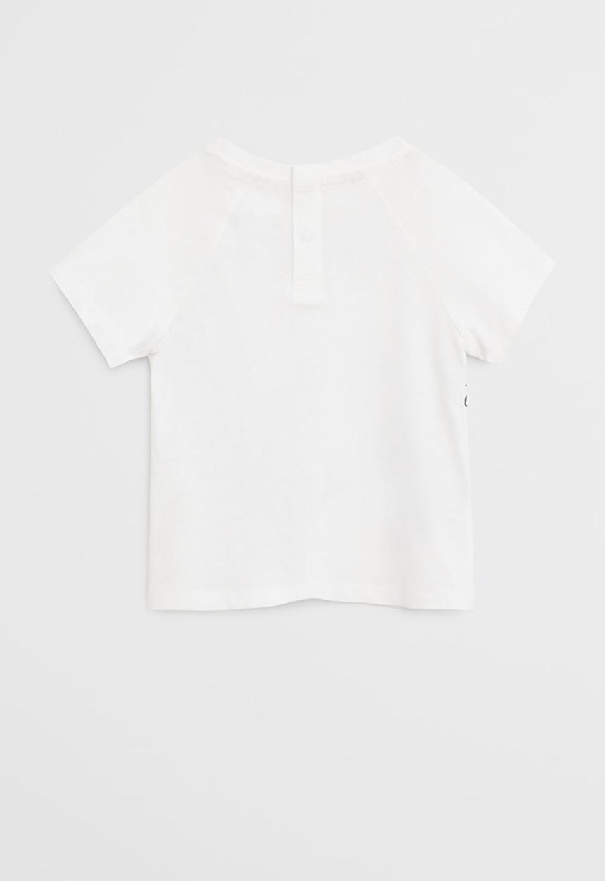 MANGO - T-shirt lion - white