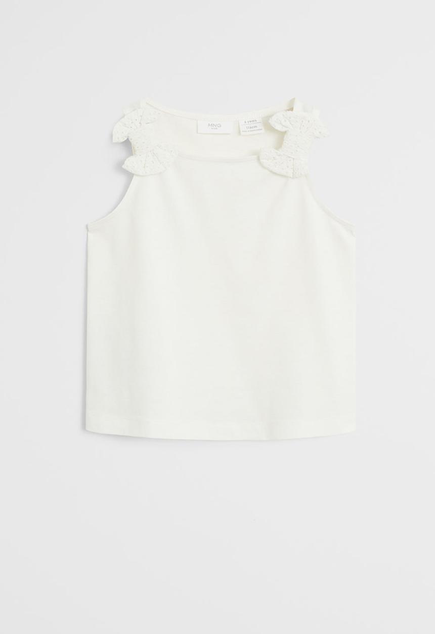 MANGO - T-shirt echanty - off white