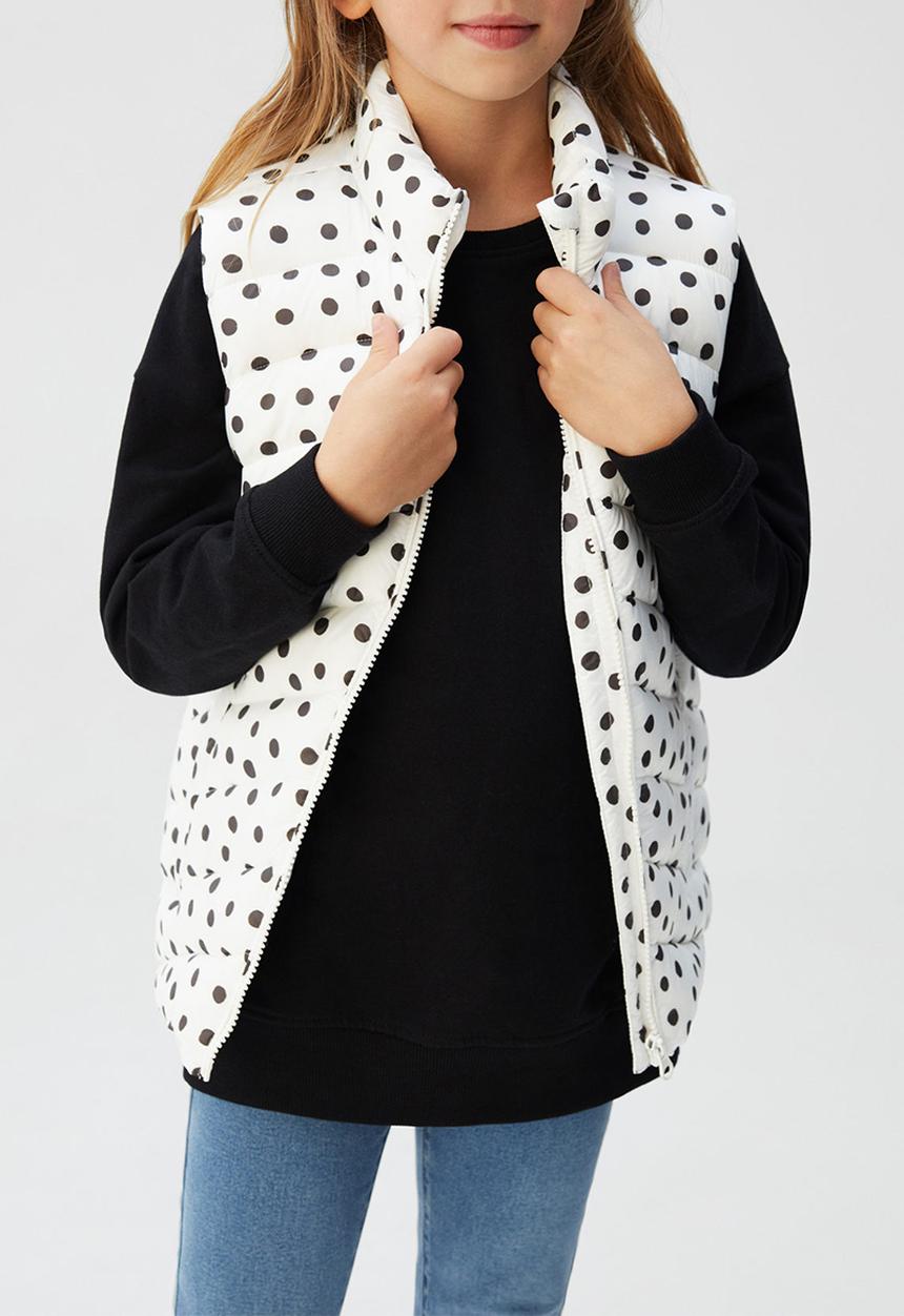 MANGO - Quilted gilet - white