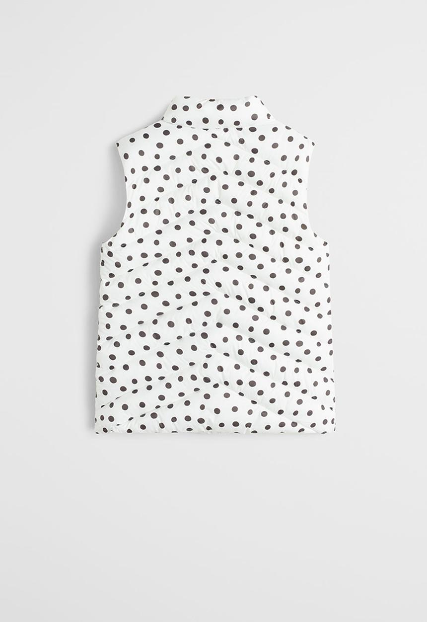 MANGO - Quilted gilet - white