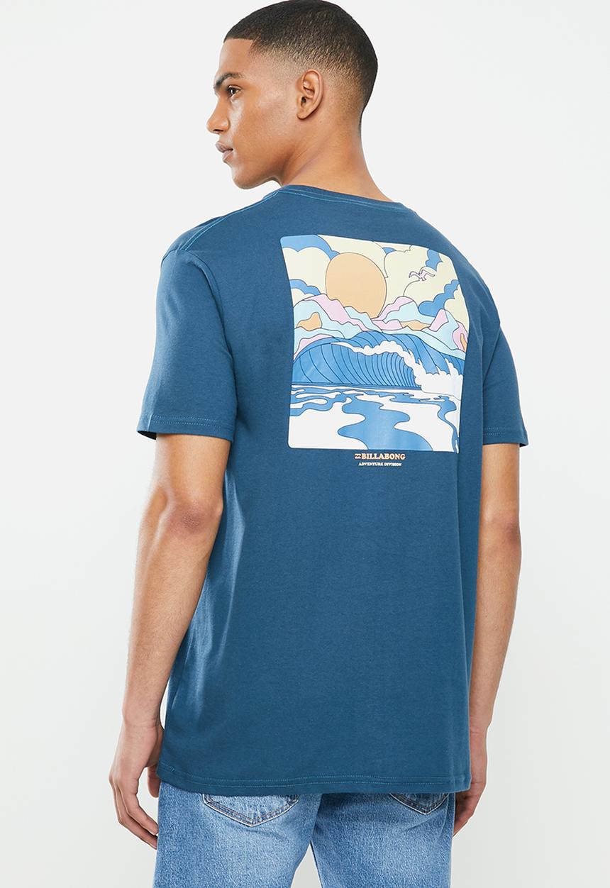 Billabong  - Drained short sleeve tee - blue