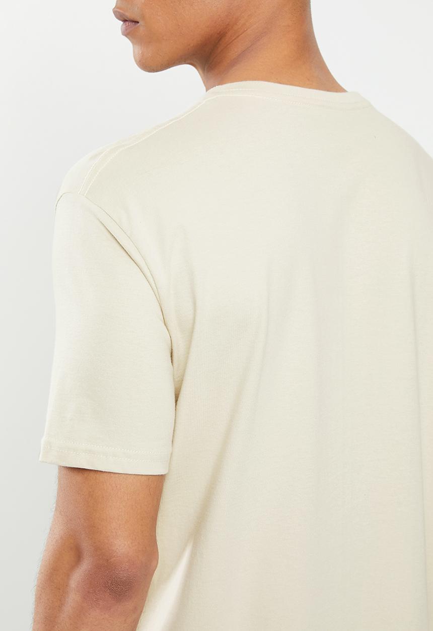 Billabong  - Die cut short sleeve tee - beige