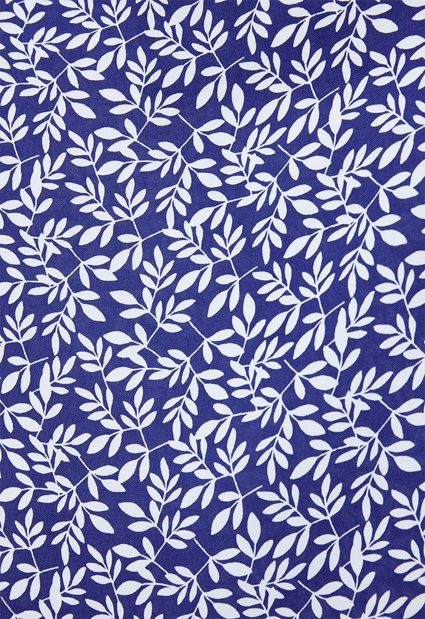 edit Plus - Printed woven jogger - blue & white 