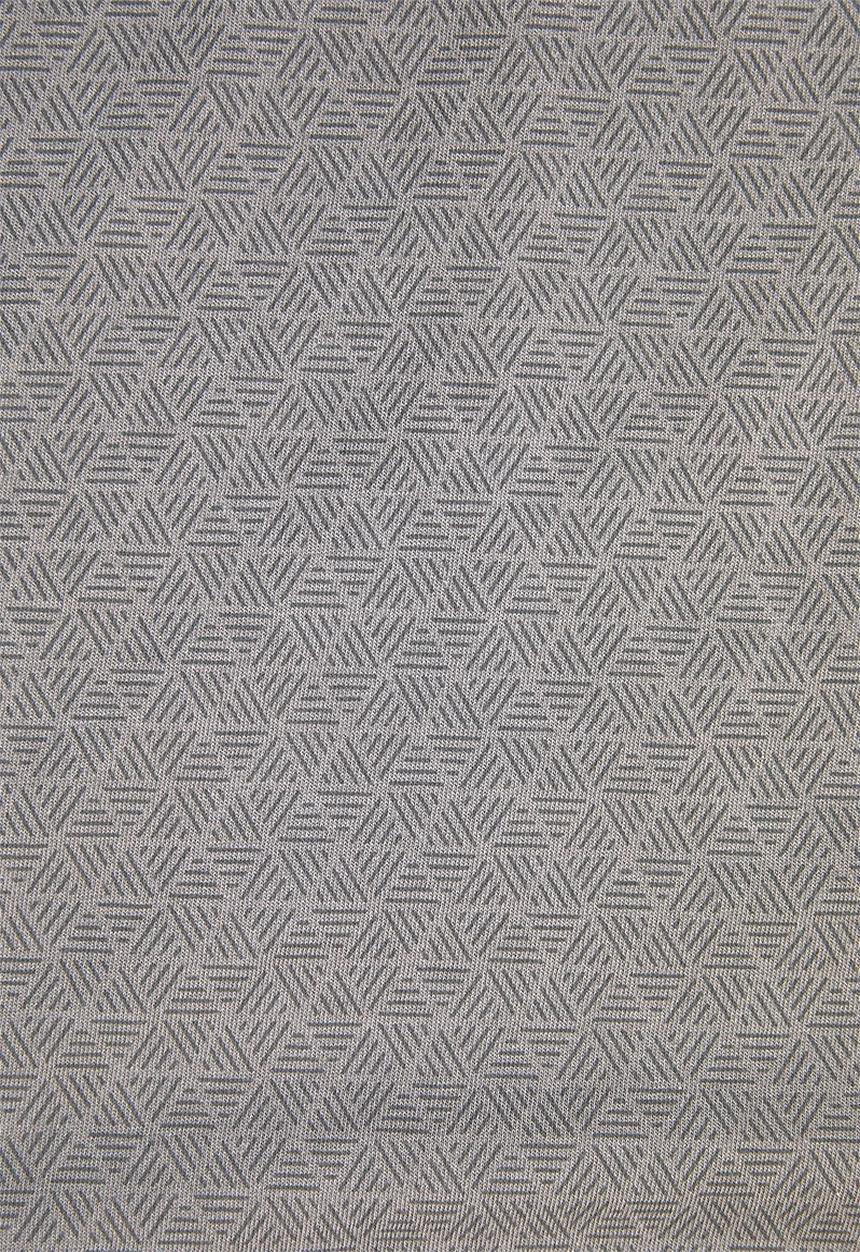 GUESS - Short sleeve geometric polo - grey