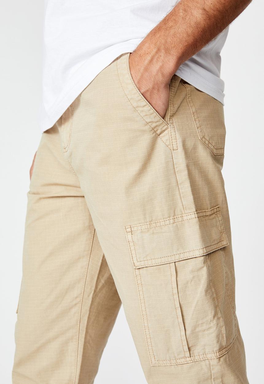Cotton On - Cargo pant - sand ripstop