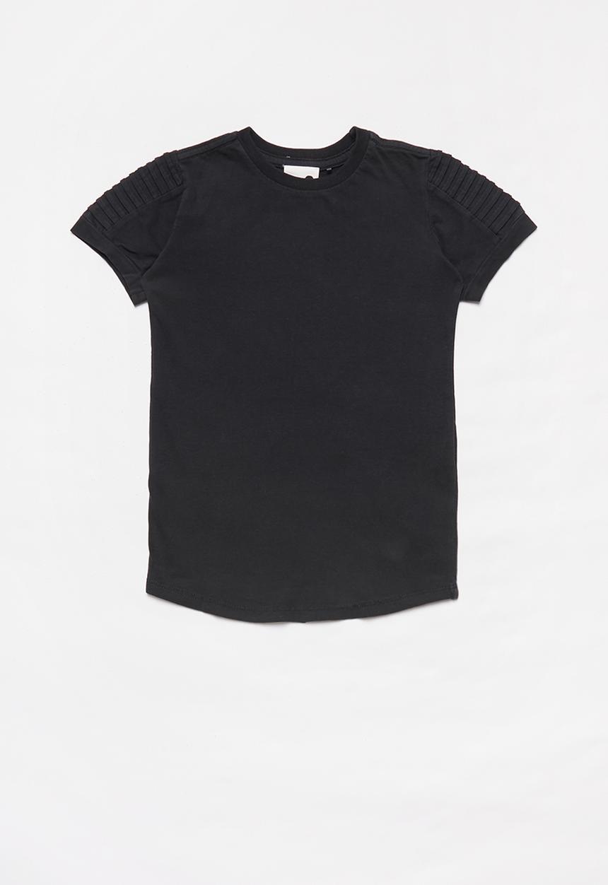 Cotton On - 2 Pack Cruz long line short sleeve tee - pink & charcoal 