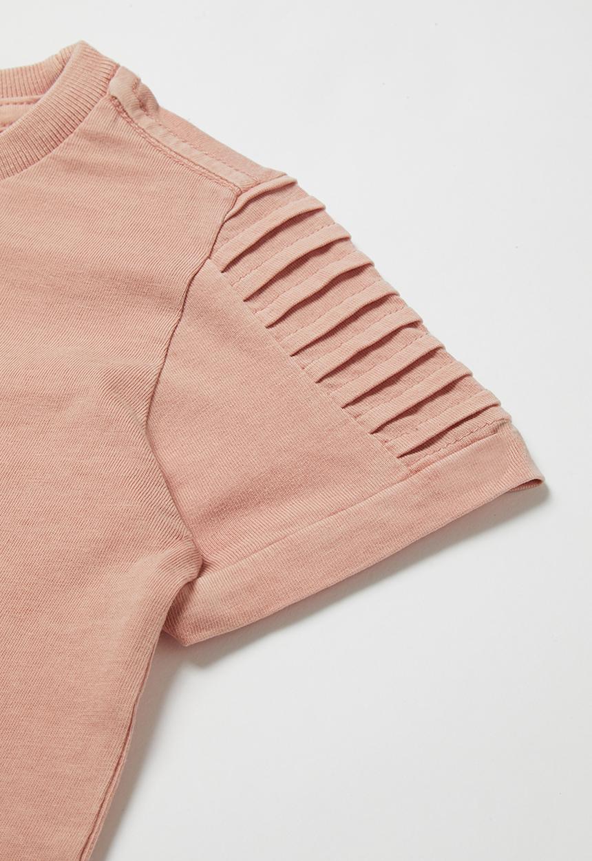 Cotton On - 2 Pack Cruz long line short sleeve tee - pink & charcoal 