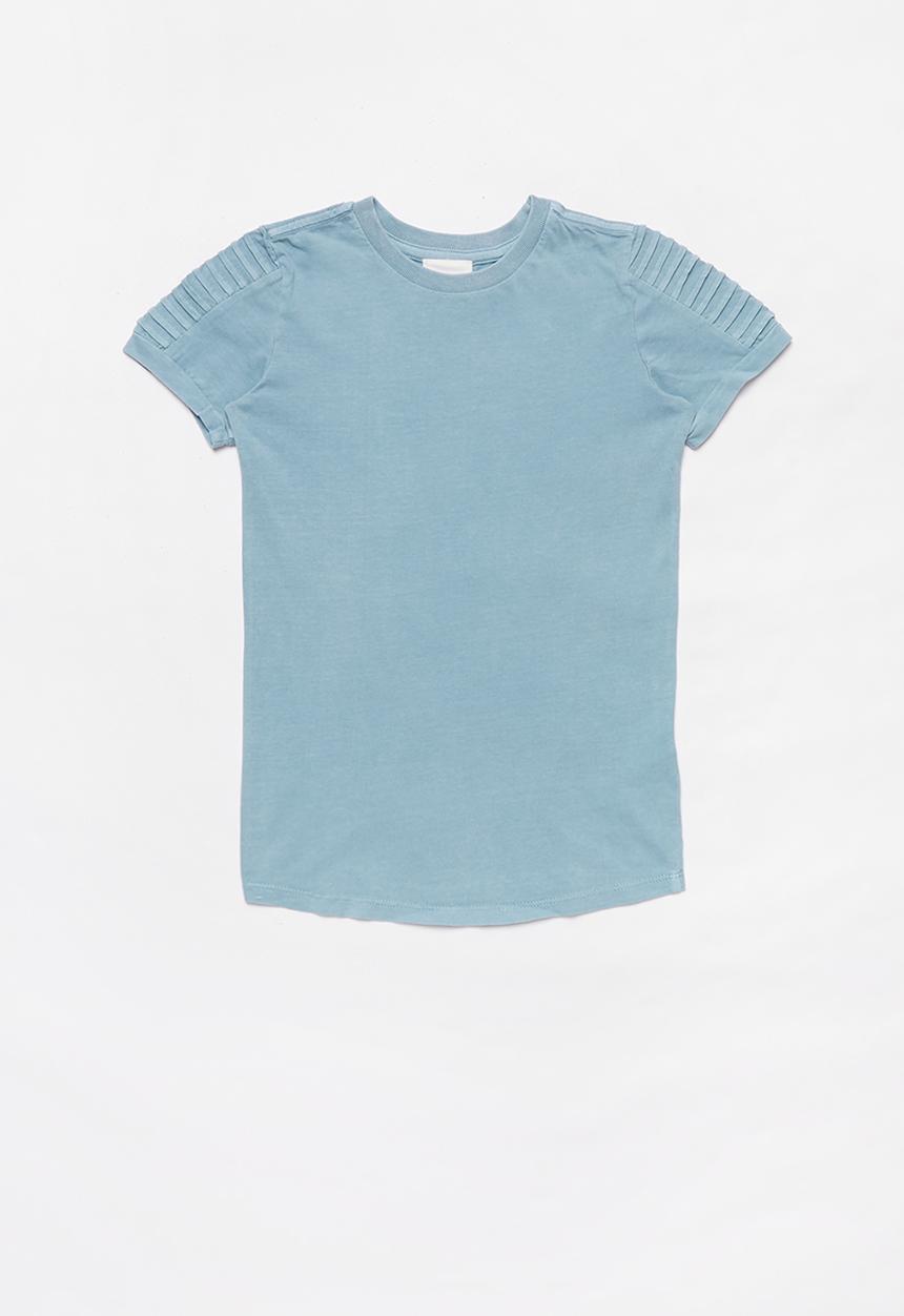 Cotton On - 2 Pack Cruz long line short sleeve tee - rust & blue 