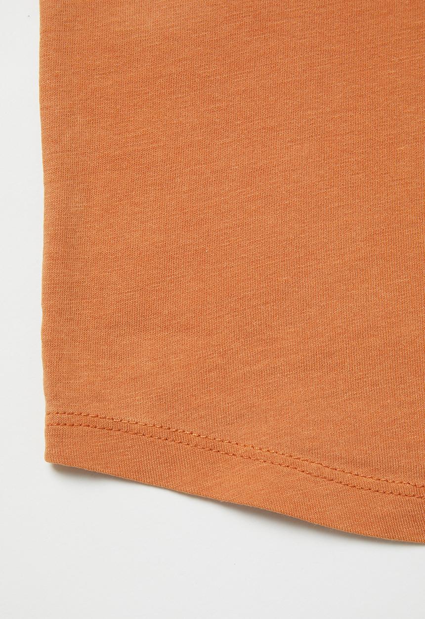 Cotton On - 2 Pack Cruz long line short sleeve tee - rust & blue 