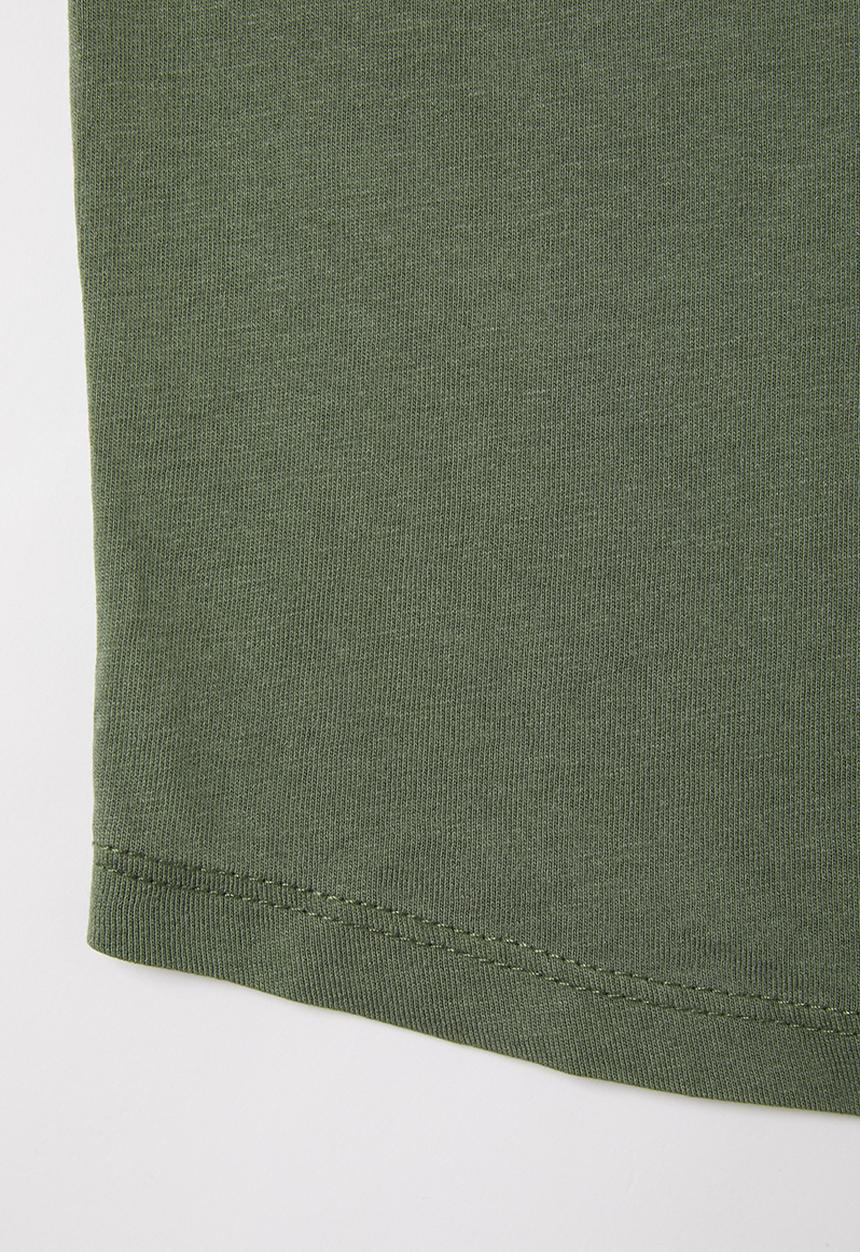 Cotton On - 2 Pack Cruz long line short sleeve tee - beige & khaki 