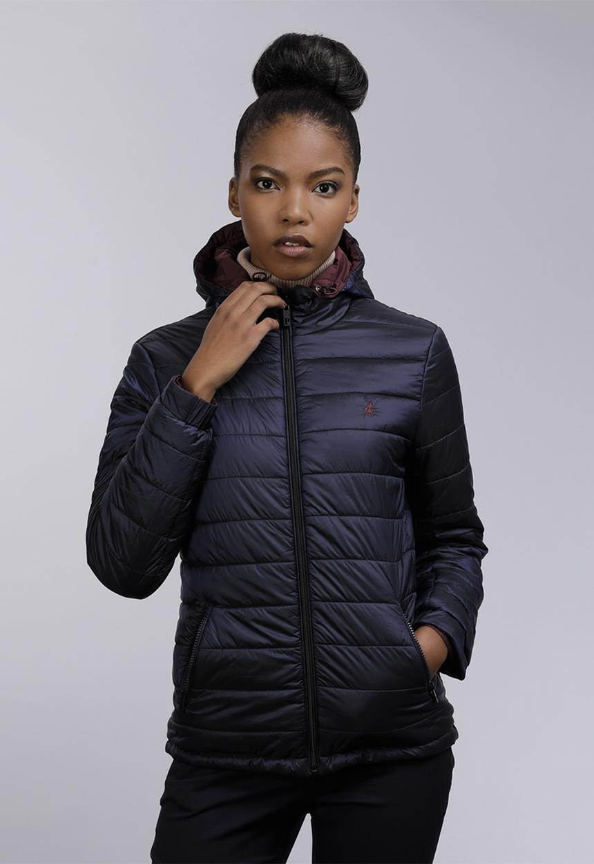 POLO - His/hers puffer jacket -wine & navy 
