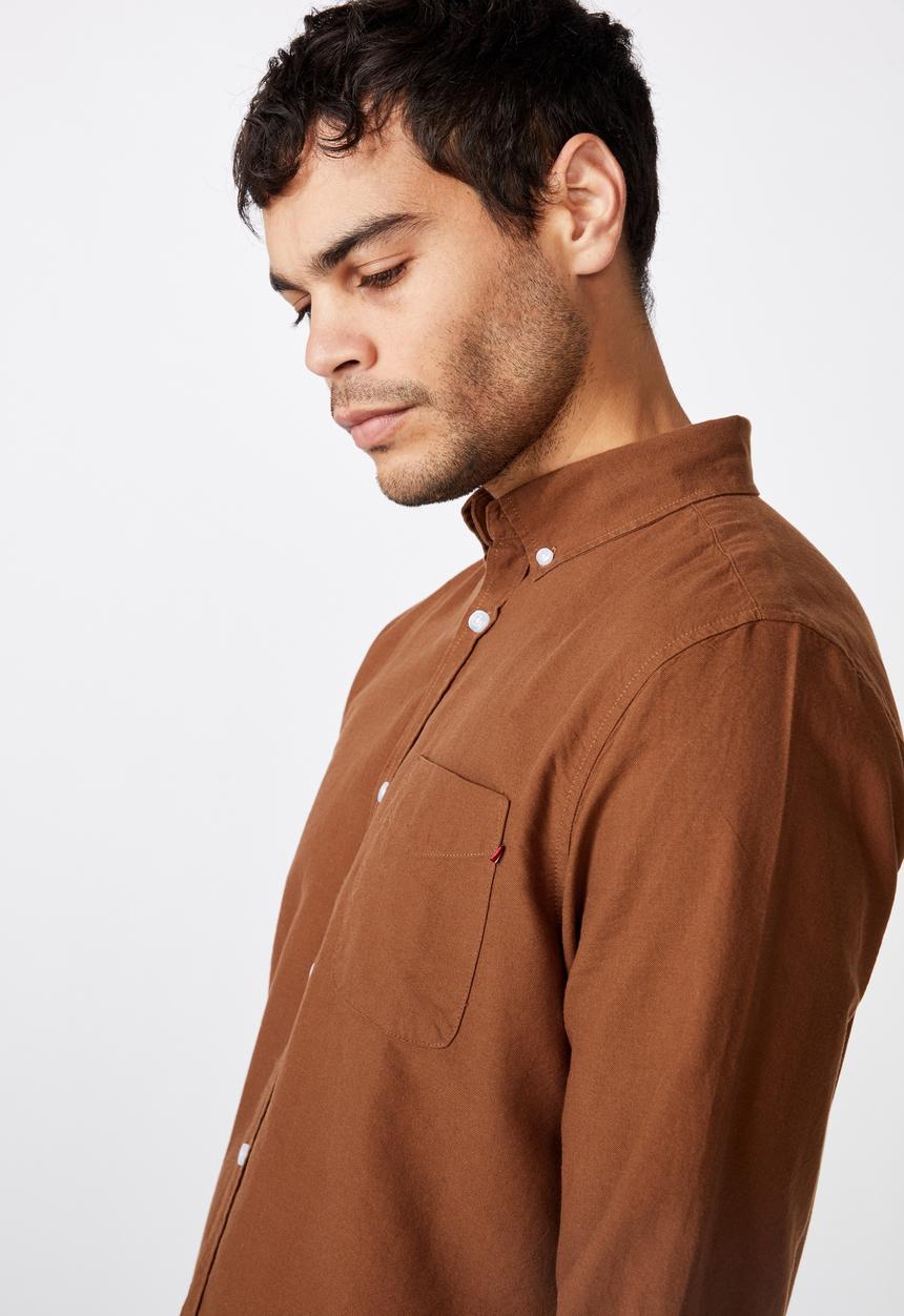 Cotton On - Brunswick shirt 3 - coffee