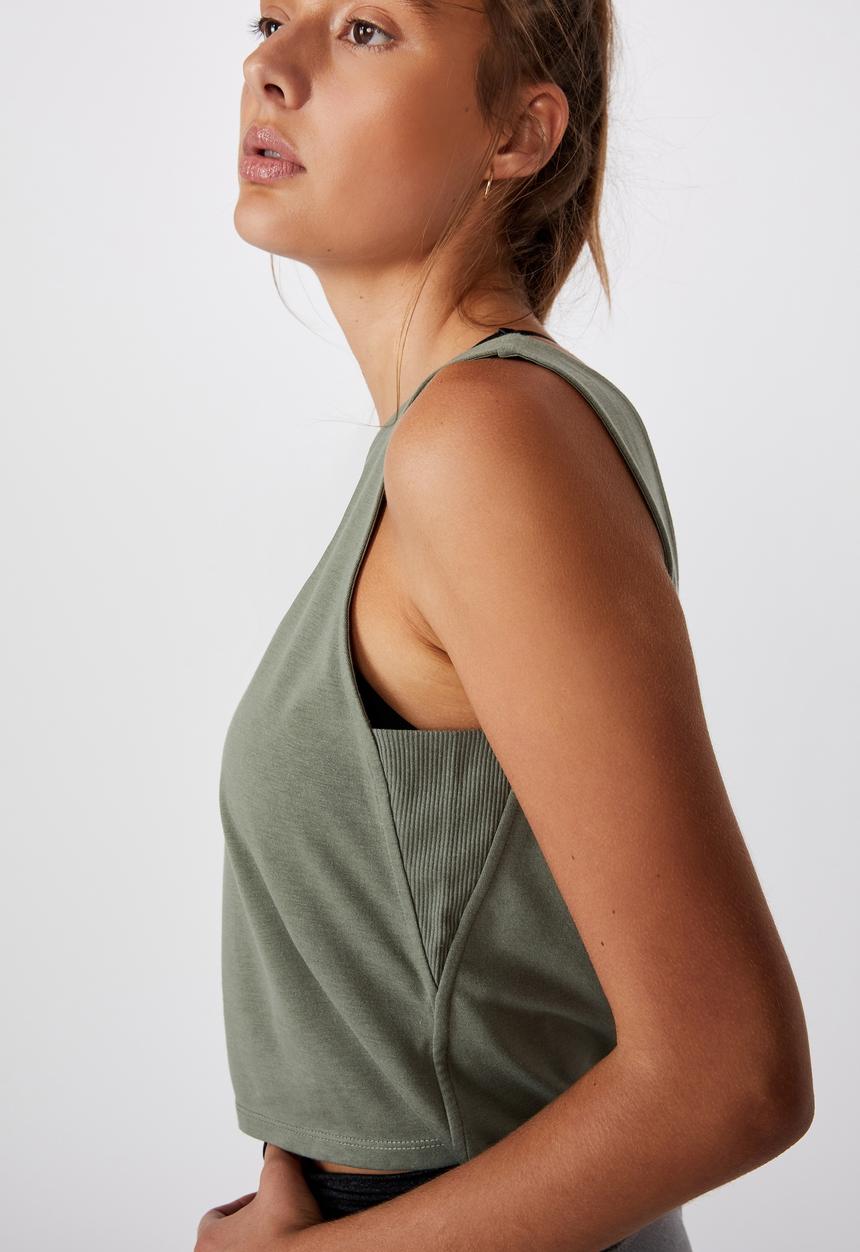 Cotton On - Lifestyle tank top -steely shadow marle