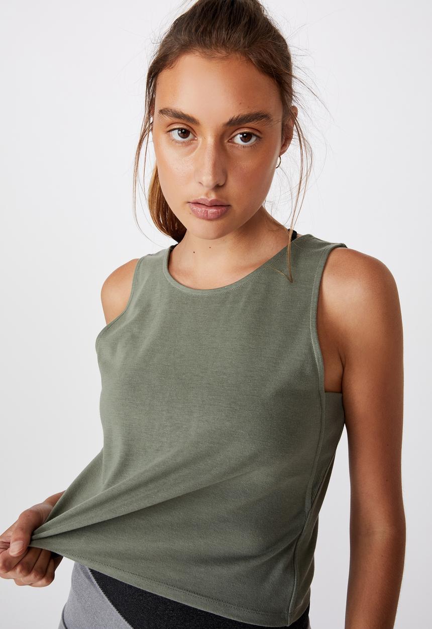 Cotton On - Lifestyle tank top -steely shadow marle