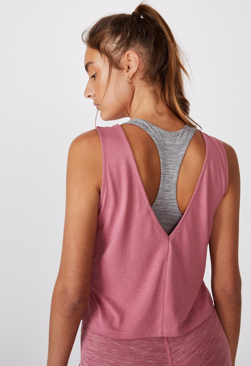 Cotton On - Lifestyle tank top -washed rose marle