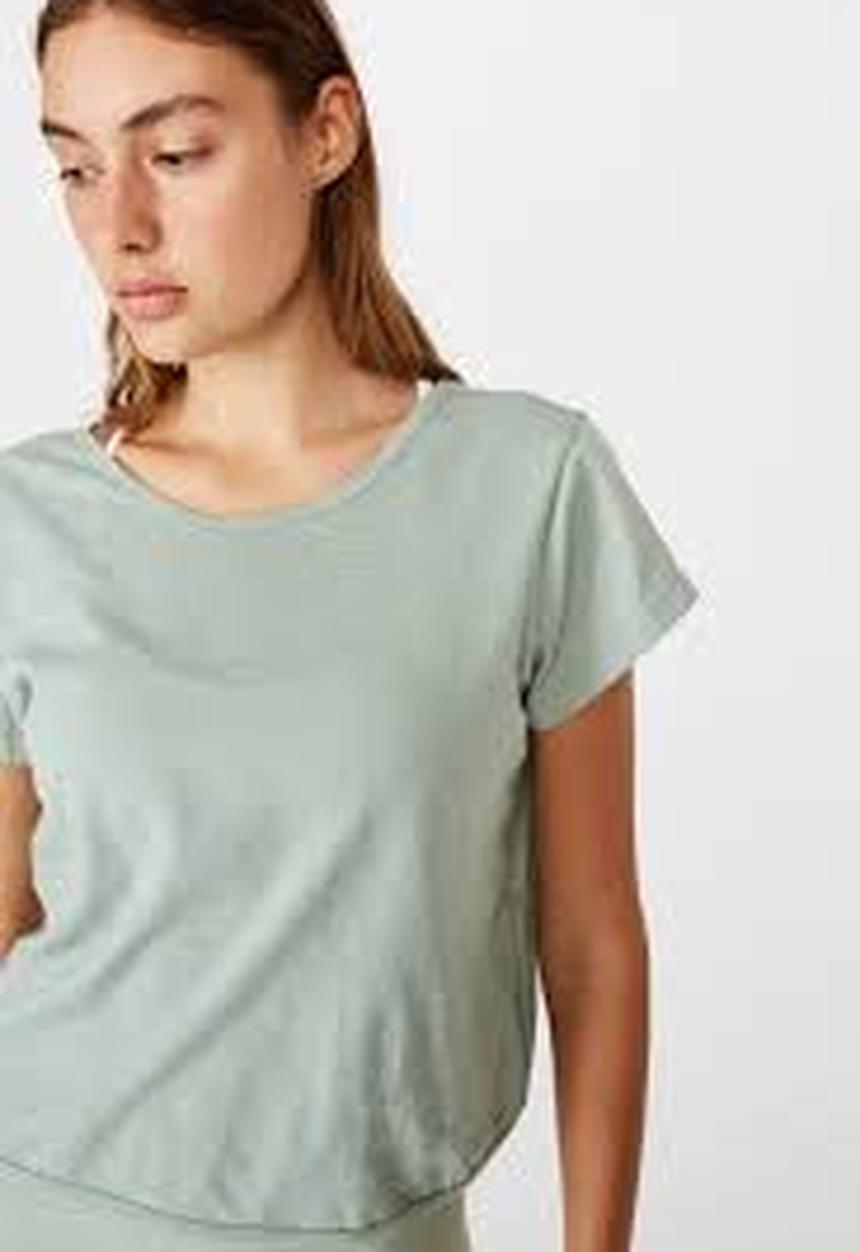 Cotton On - Lifestyle twist back T-shirt -washed aloe