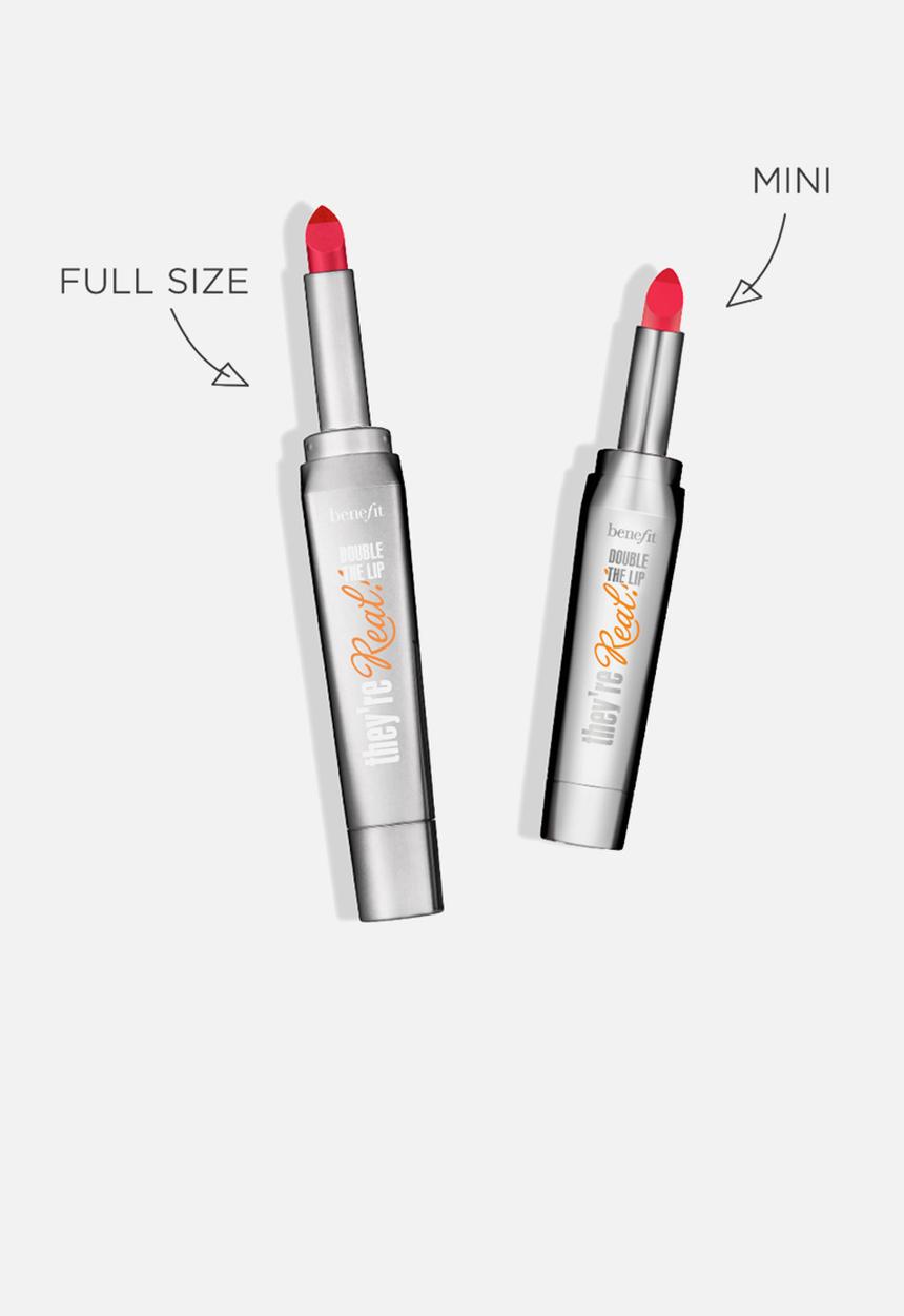 Benefit Cosmetics - They're Real! Double The Lip Mini - Lusty Rose
