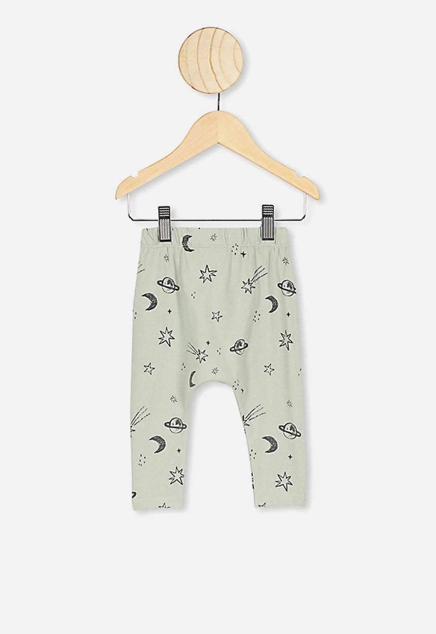 Cotton On - The legging - stone green/galaxy
