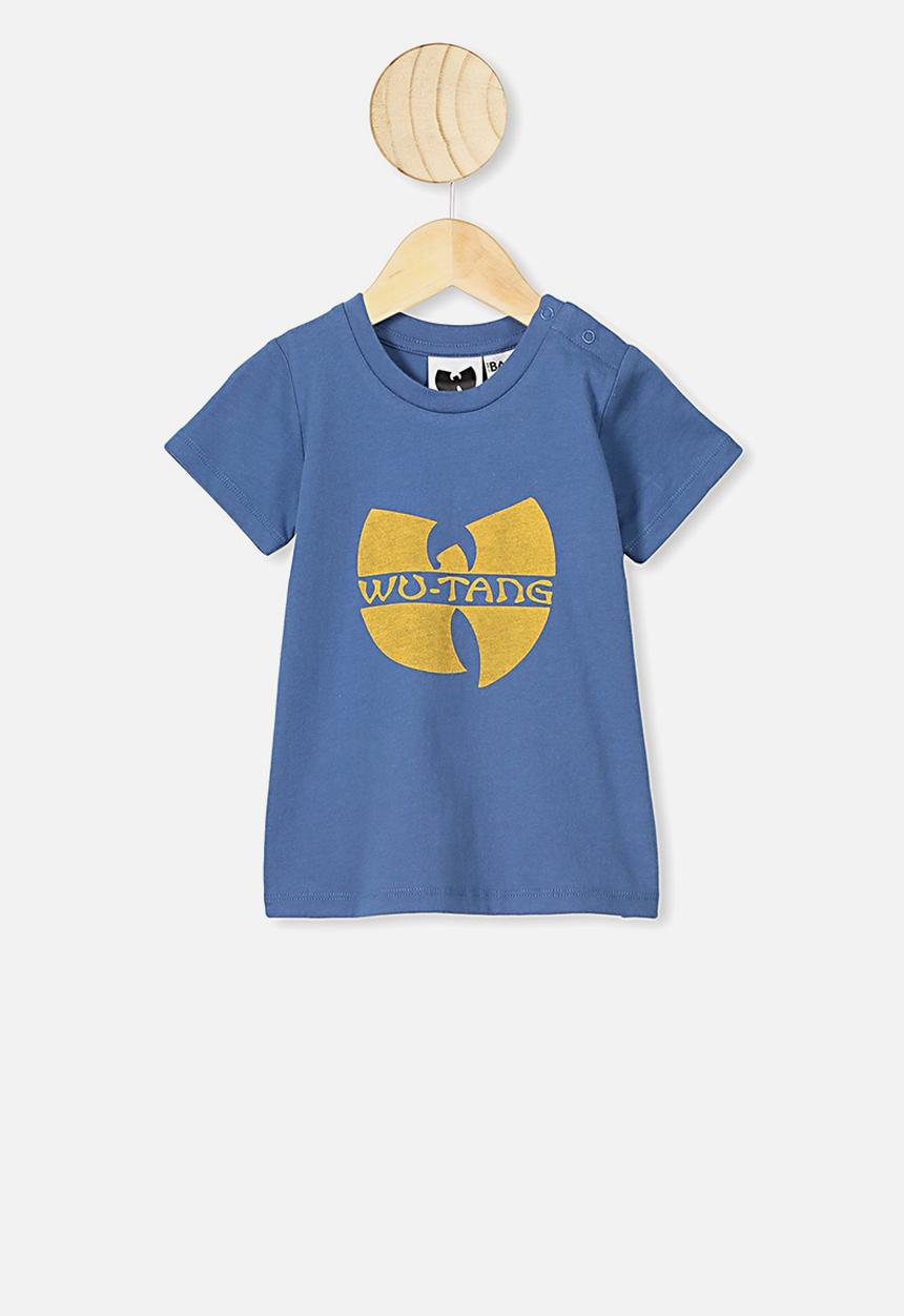 Cotton On - Jamie short sleeve tee - lcn ln petty blue/wutang