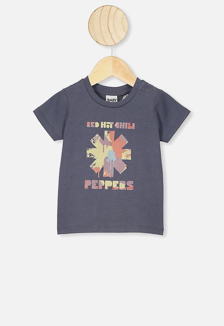 Cotton On - Jamie short sleeve tee - lcn pro vintage navy/paint splat rhcp