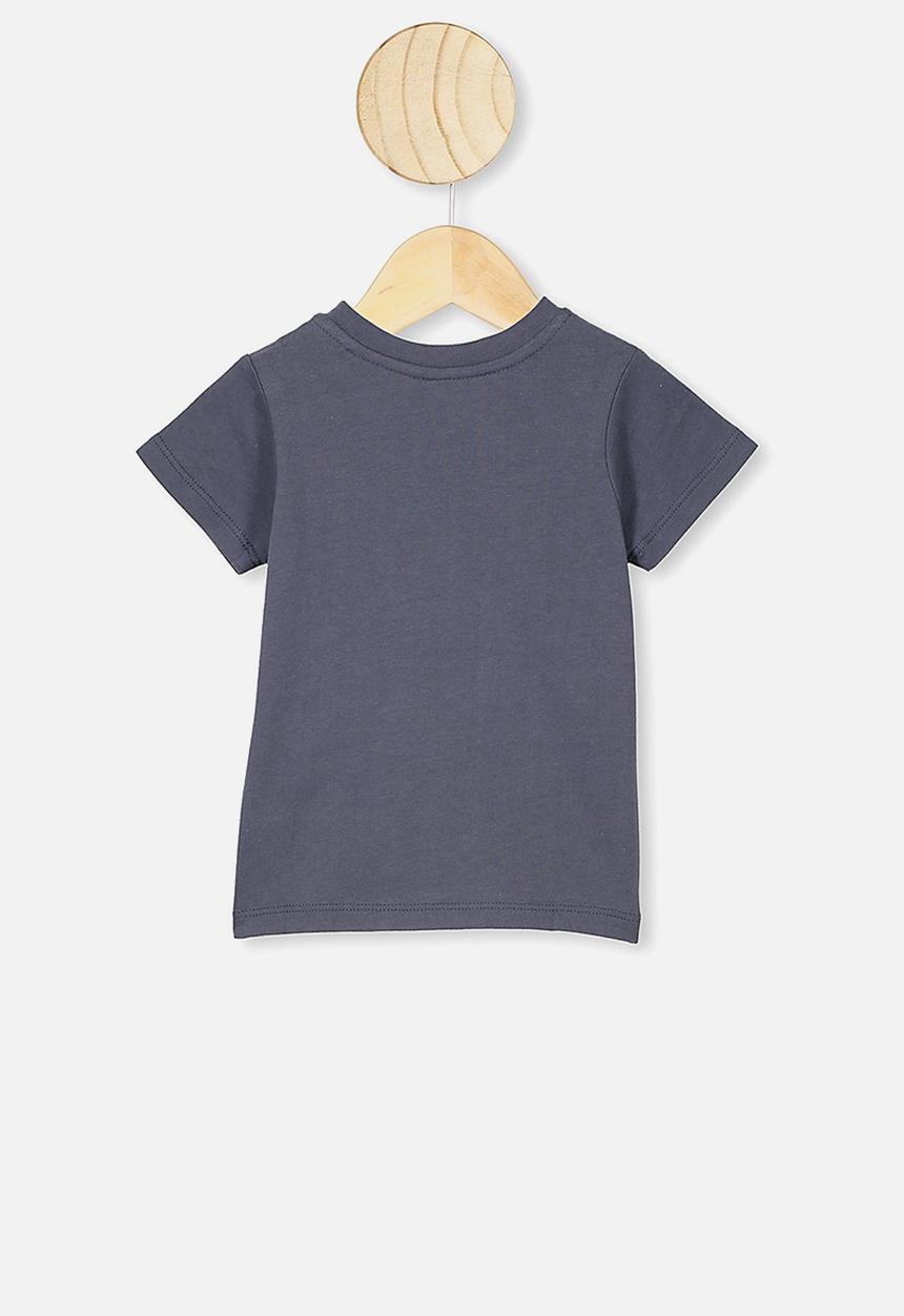 Cotton On - Jamie short sleeve tee - lcn pro vintage navy/paint splat rhcp