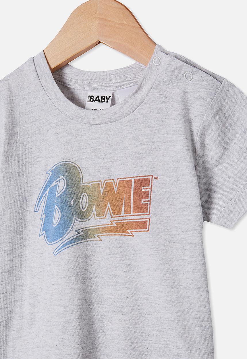 Cotton On - Jamie short sleeve tee - lcn per cloud marle/ombre bowie