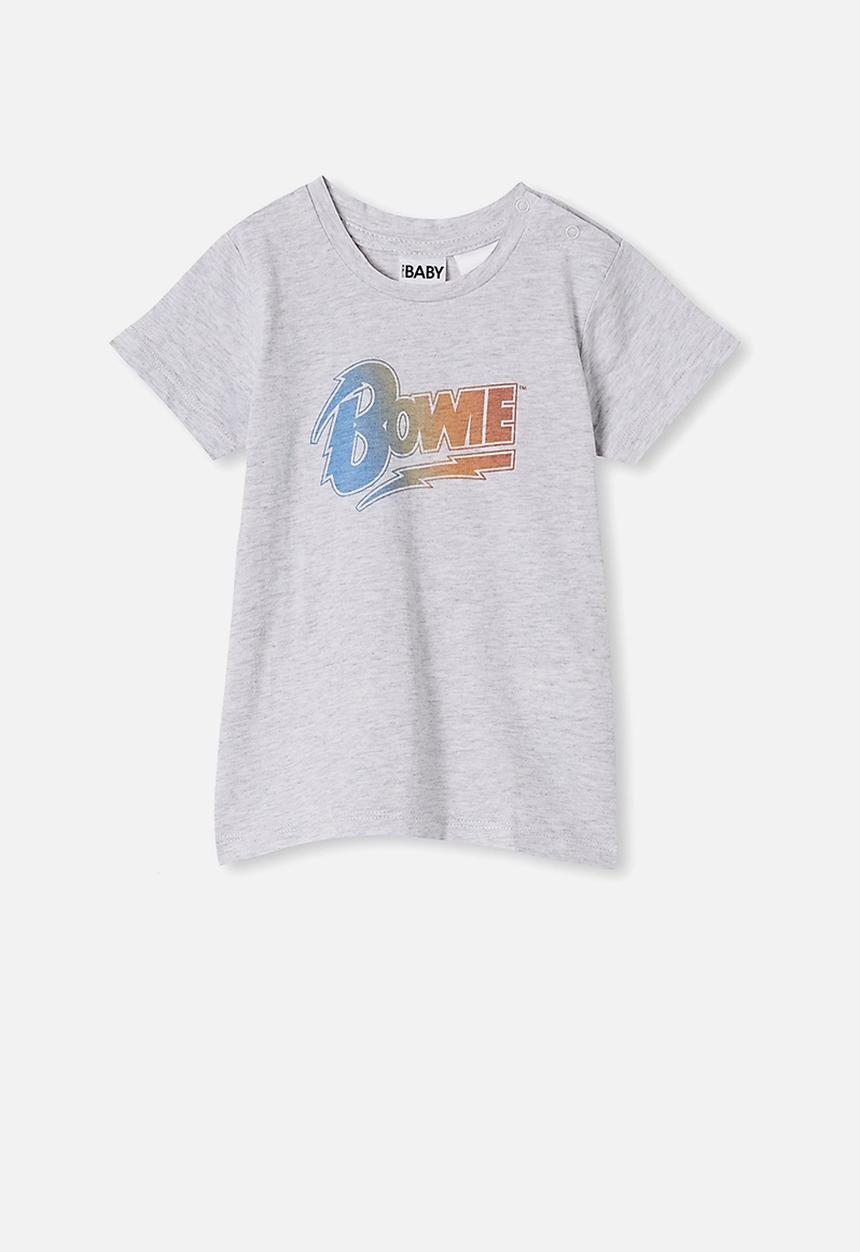 Cotton On - Jamie short sleeve tee - lcn per cloud marle/ombre bowie