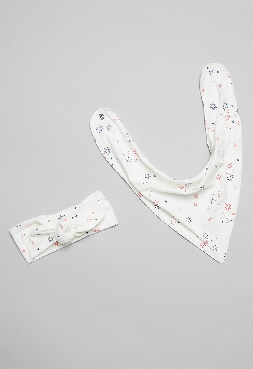 Cotton On - Bundle romper, legging, headband & bib - multi