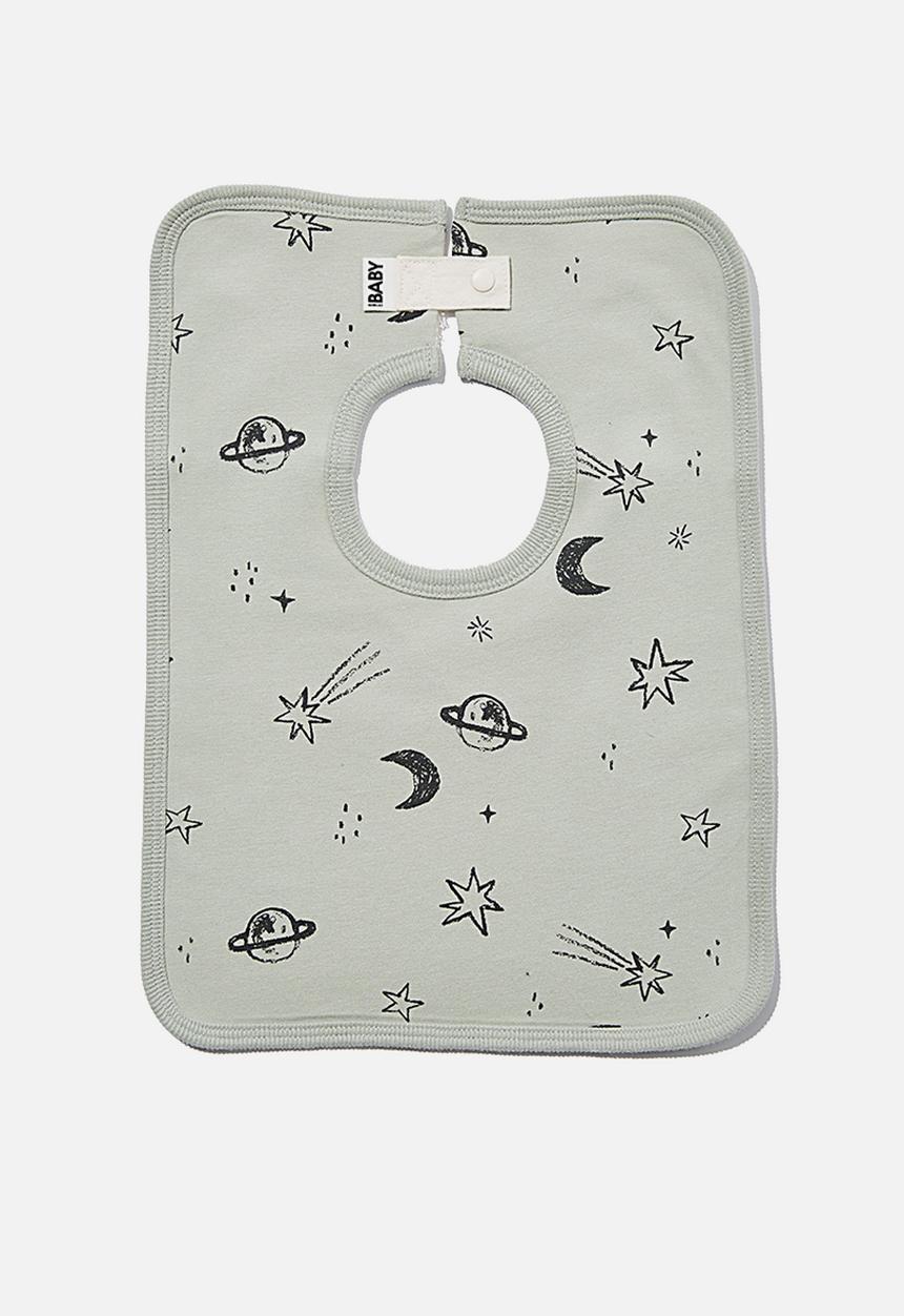 Cotton On - The everyday bib - stone green/galaxy