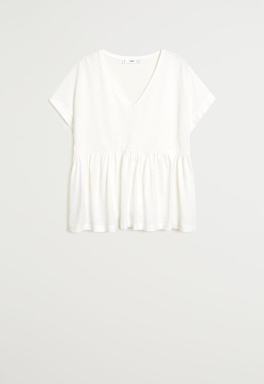 MANGO - T-shirt vikydoll - white