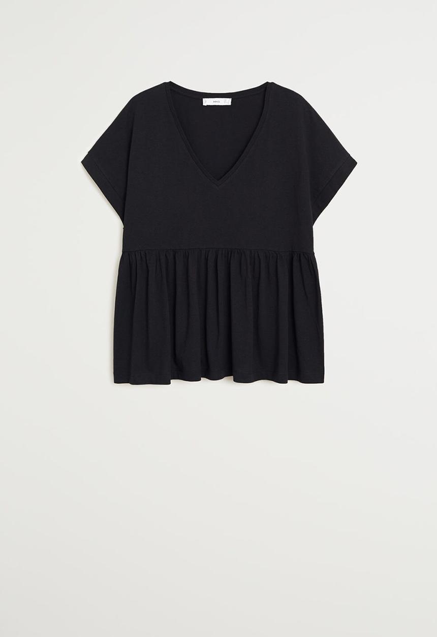 MANGO - T-shirt vikydoll - black