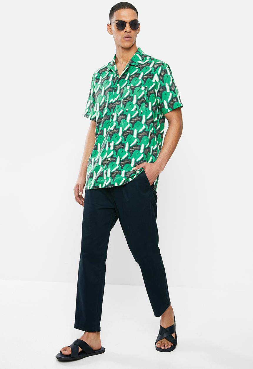 Mami Wata - Mami banana shirt - looser fit - green & brown