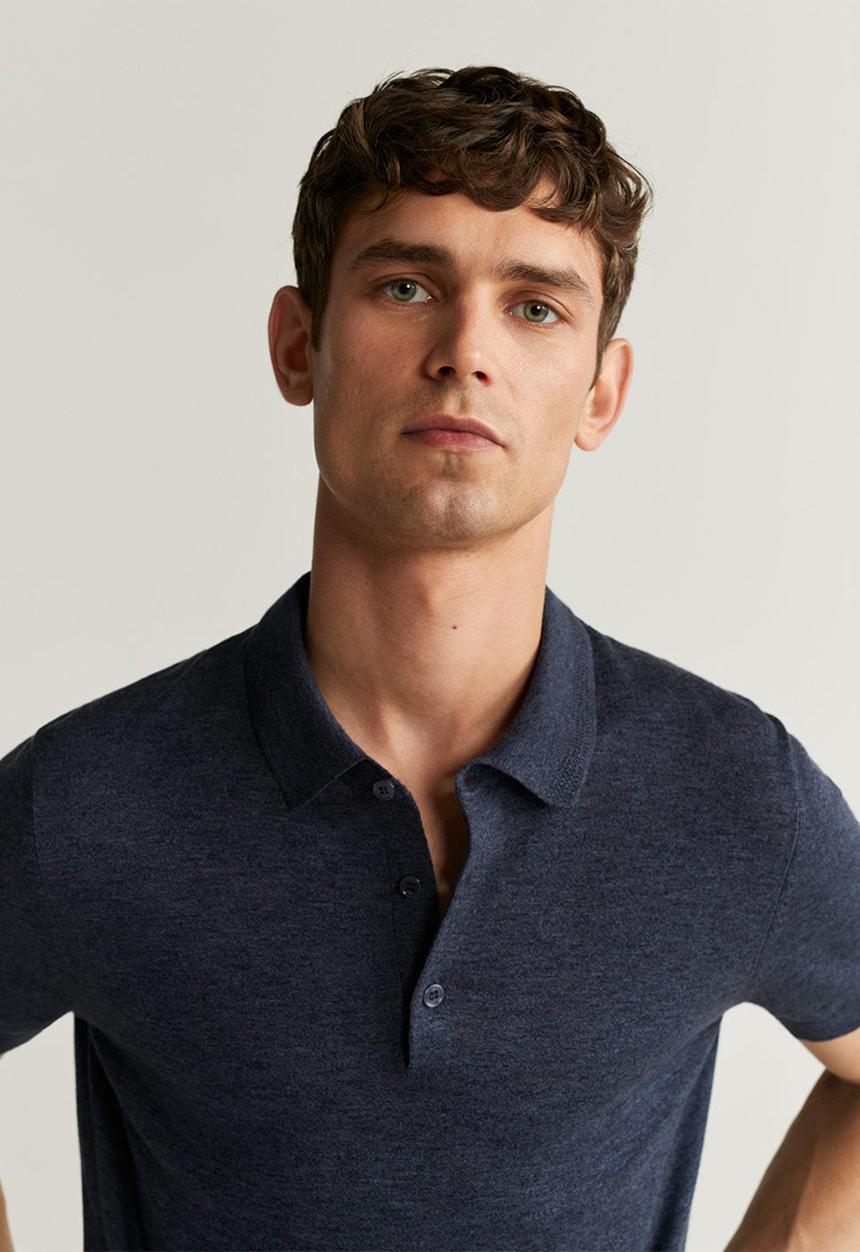 MANGO - Andrew polo shirt - navy 