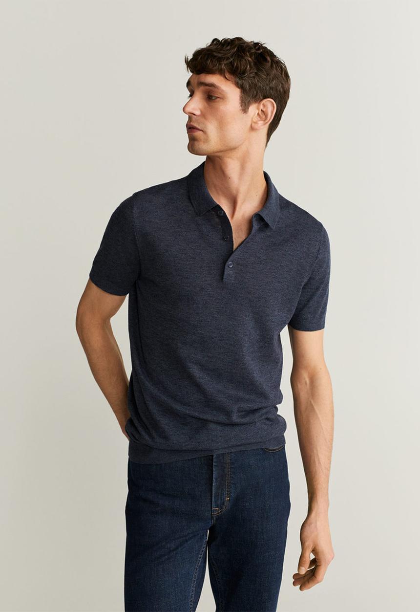 MANGO - Andrew polo shirt - navy 