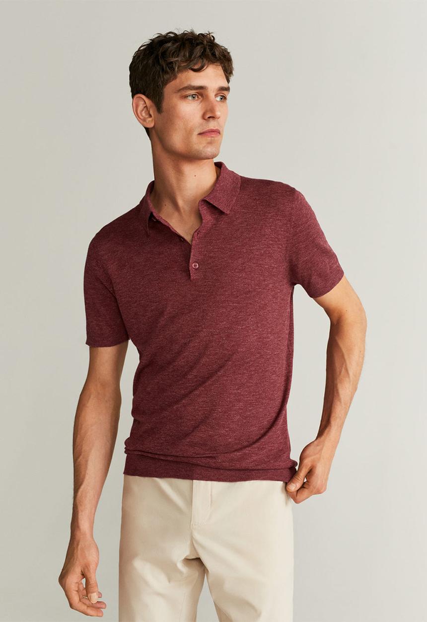 MANGO - Andrew polo shirt - red