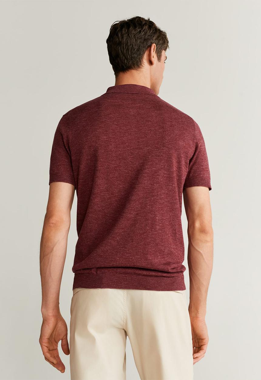 MANGO - Andrew polo shirt - red
