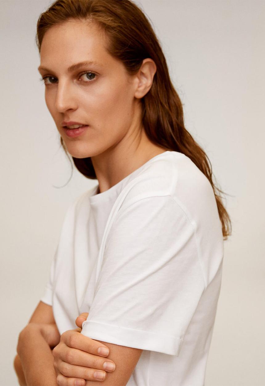 MANGO - T-shirt boy - white