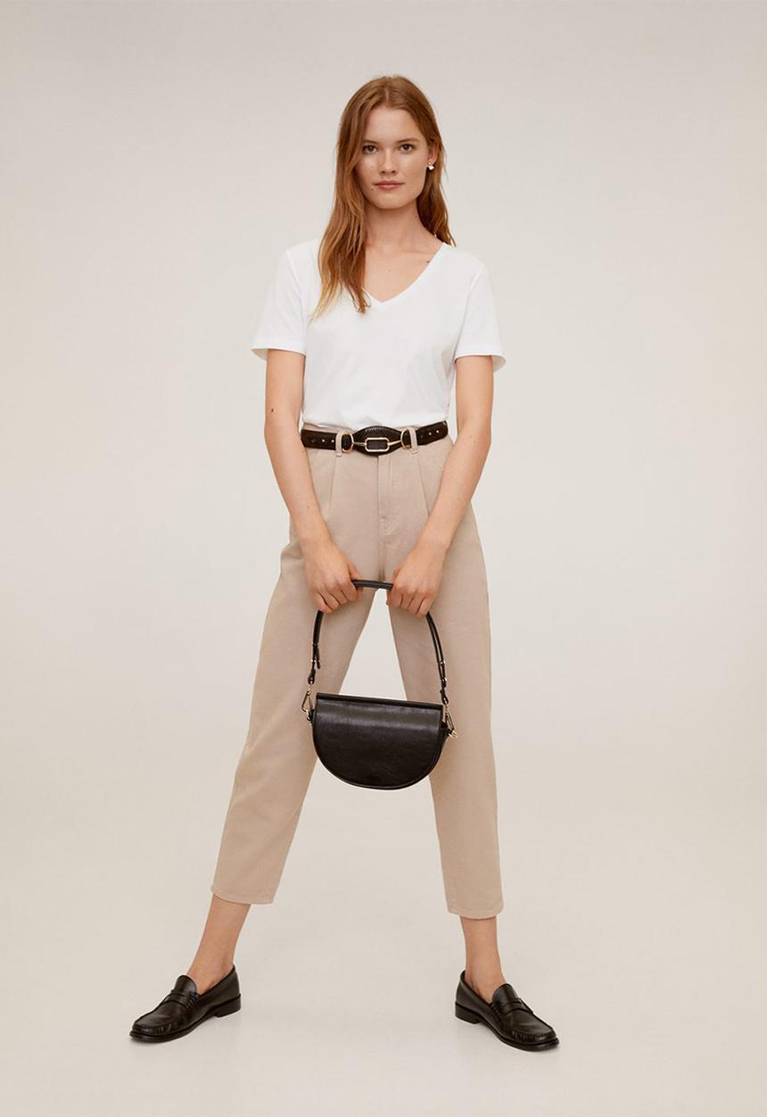 MANGO - T-shirt chalapi - white